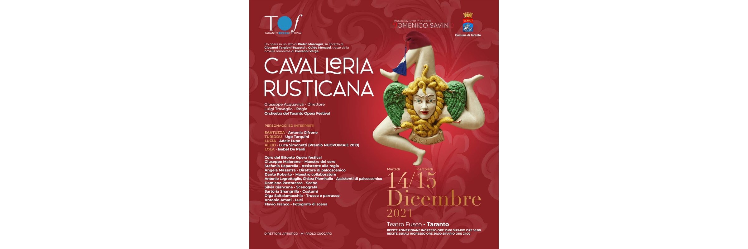 Musical Association Domenico Savino - LIVESTREAM SUOR ANGELICA AND CAVALLIERA RUSTICANA