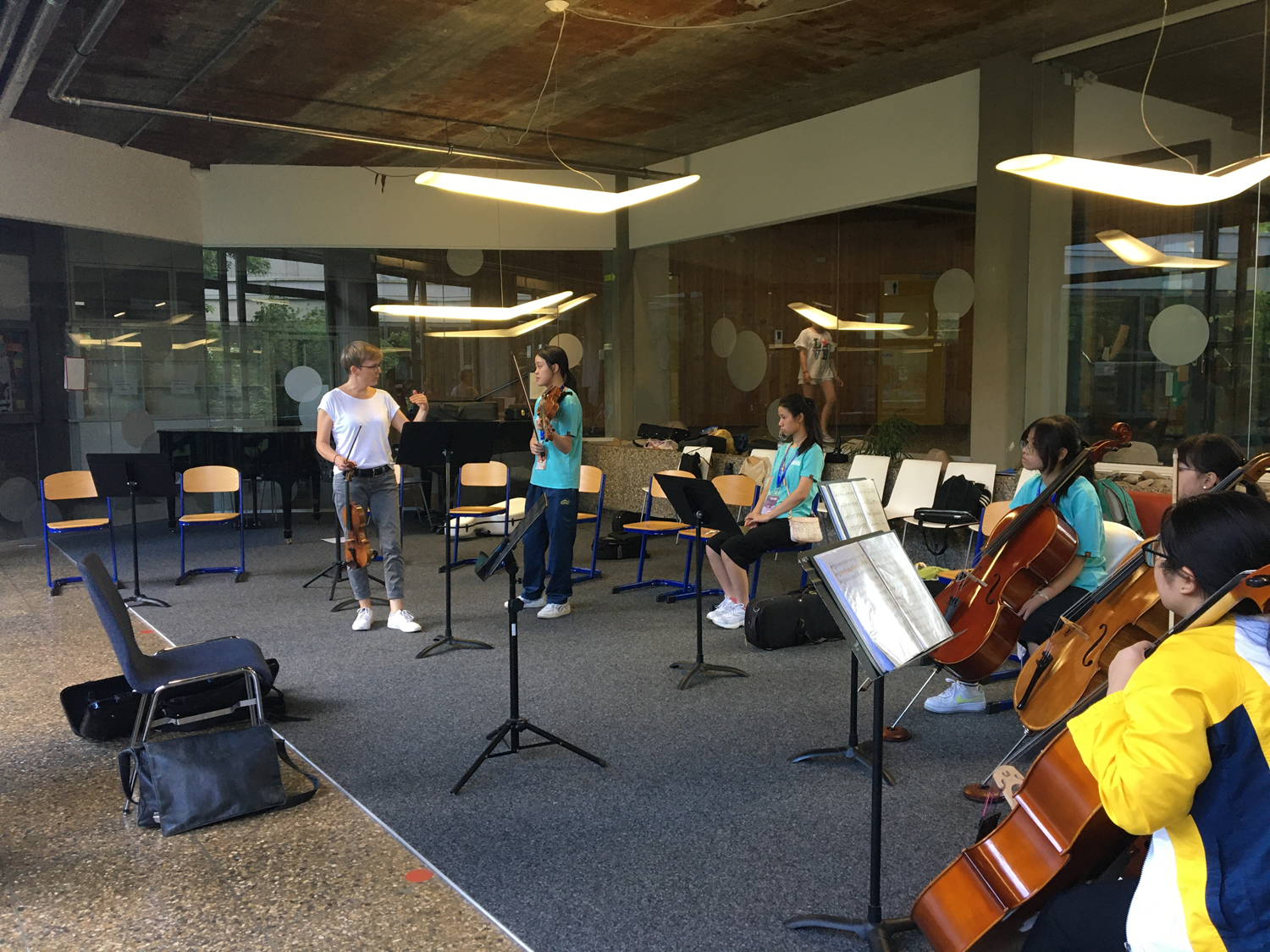 Strings Masterclass at Albert Einstein Gymnasium, July 2024